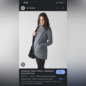 Lululemon wrap jacket